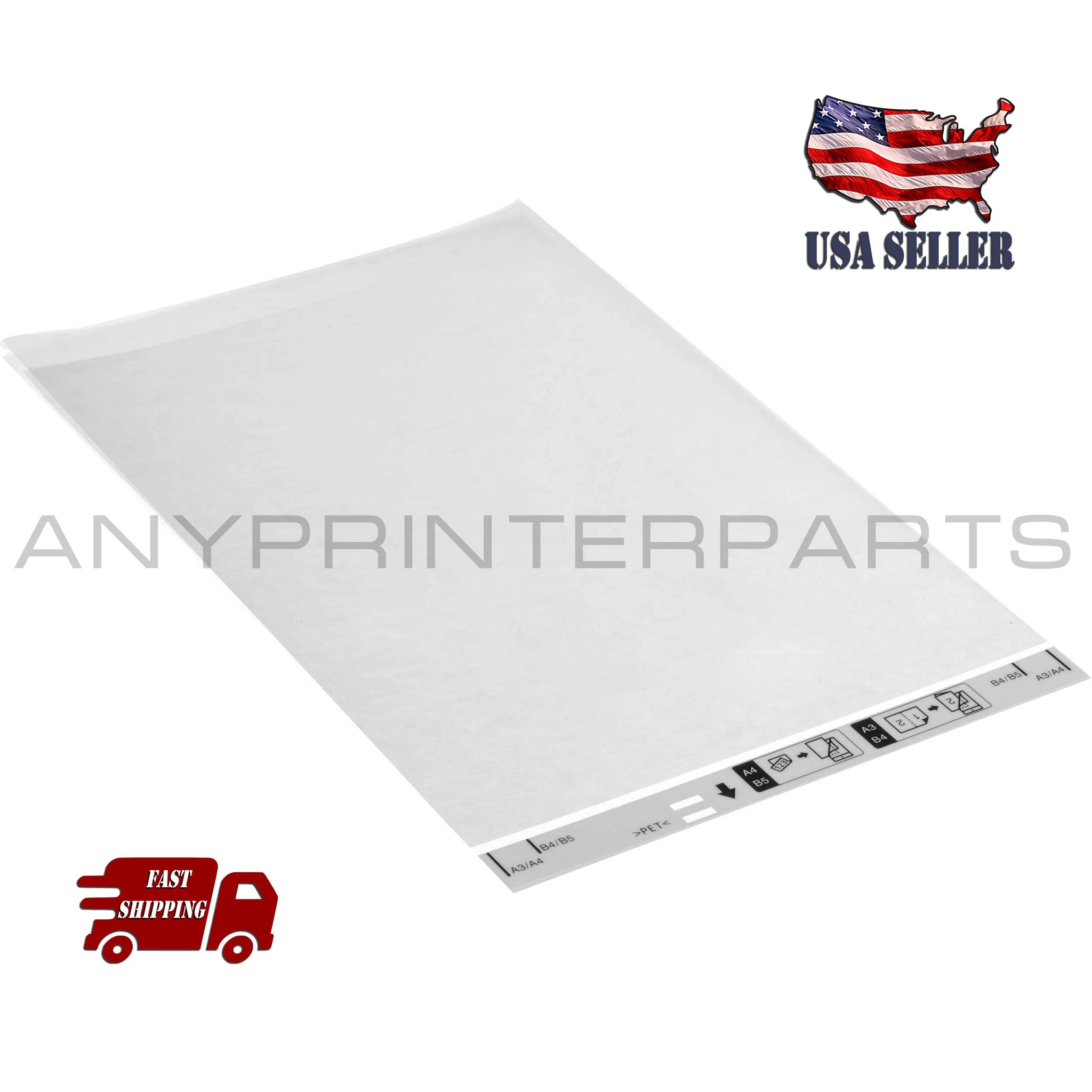 B12B813431 B12B819051 Carrier Sheet Epson DS-530 ES-500W A4 Scanners A3 B4 Paper