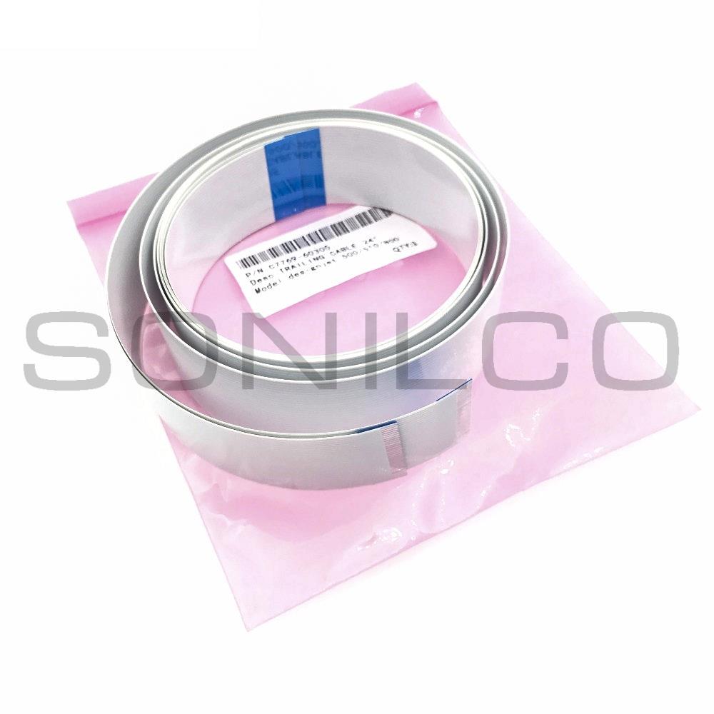 C7769-60305 C7769-60147 Carriage Assembly Flat Trailing Cable 24" for HP 500