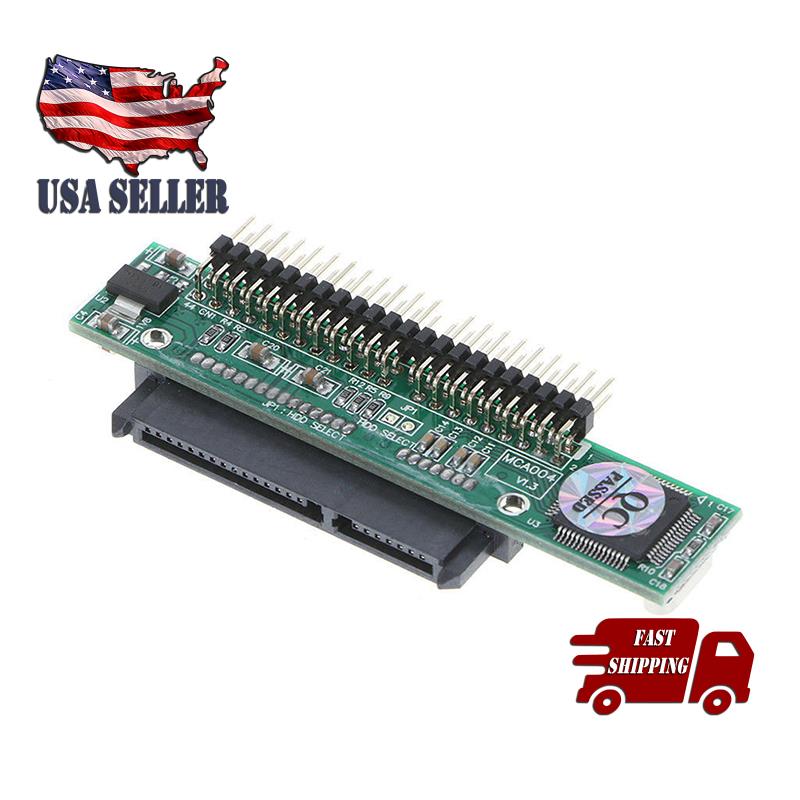 Serial ATA HDD SSD Female to 44 Pin 2.5" PATA IDE Port Male Adapter For Laptop