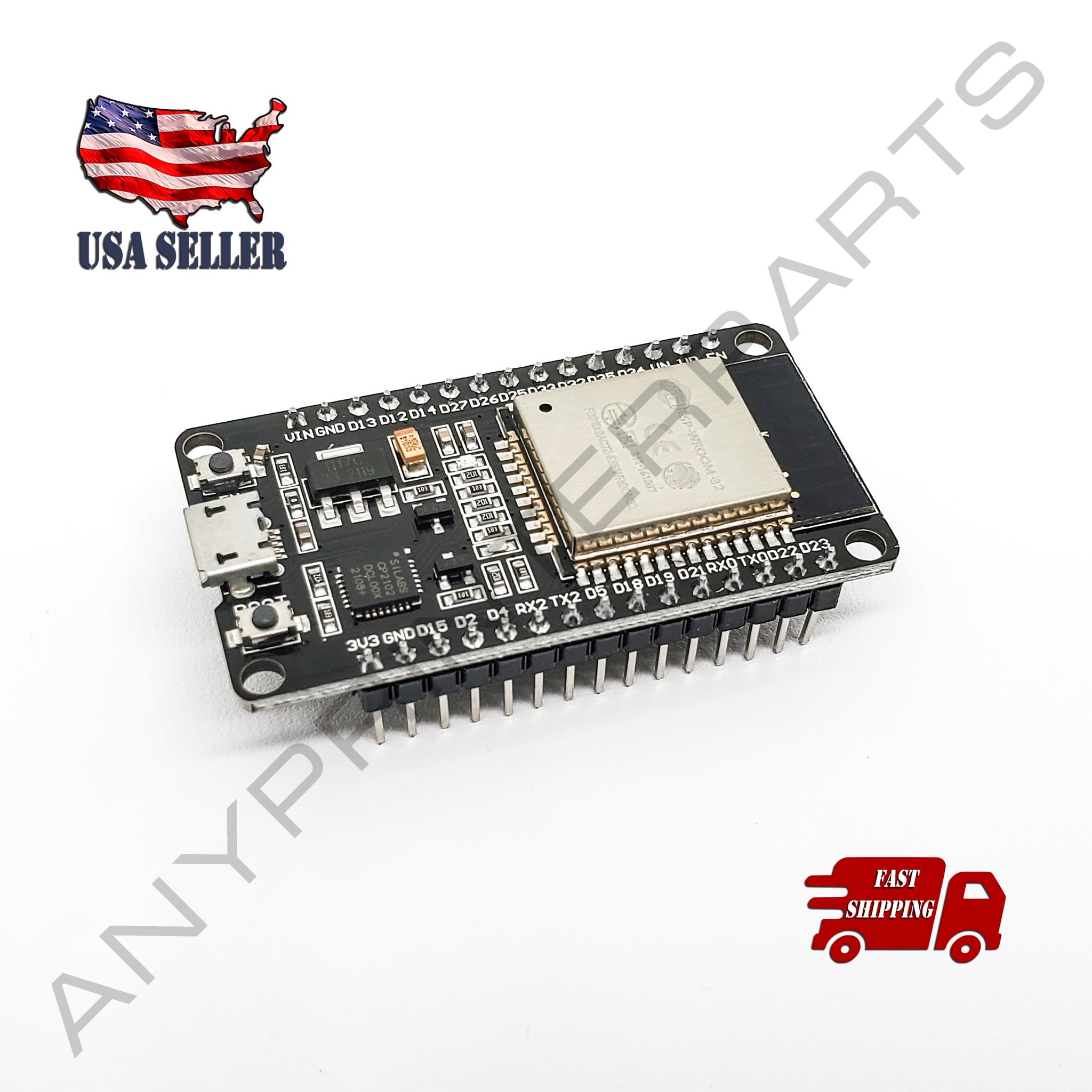 ESP-WROOM-32 ESP32 WIFI Dual-core CPU Development Board 2.4GHz and Bluetooth