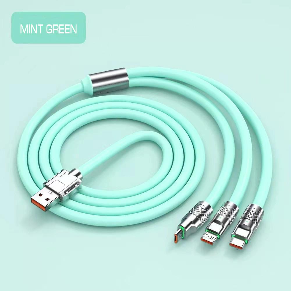 120W Zinc Alloy Super Fast Charging Cable For iPhone Lightning Samsung Type C Micro USB Cord 1.2m/47in, Picture 9