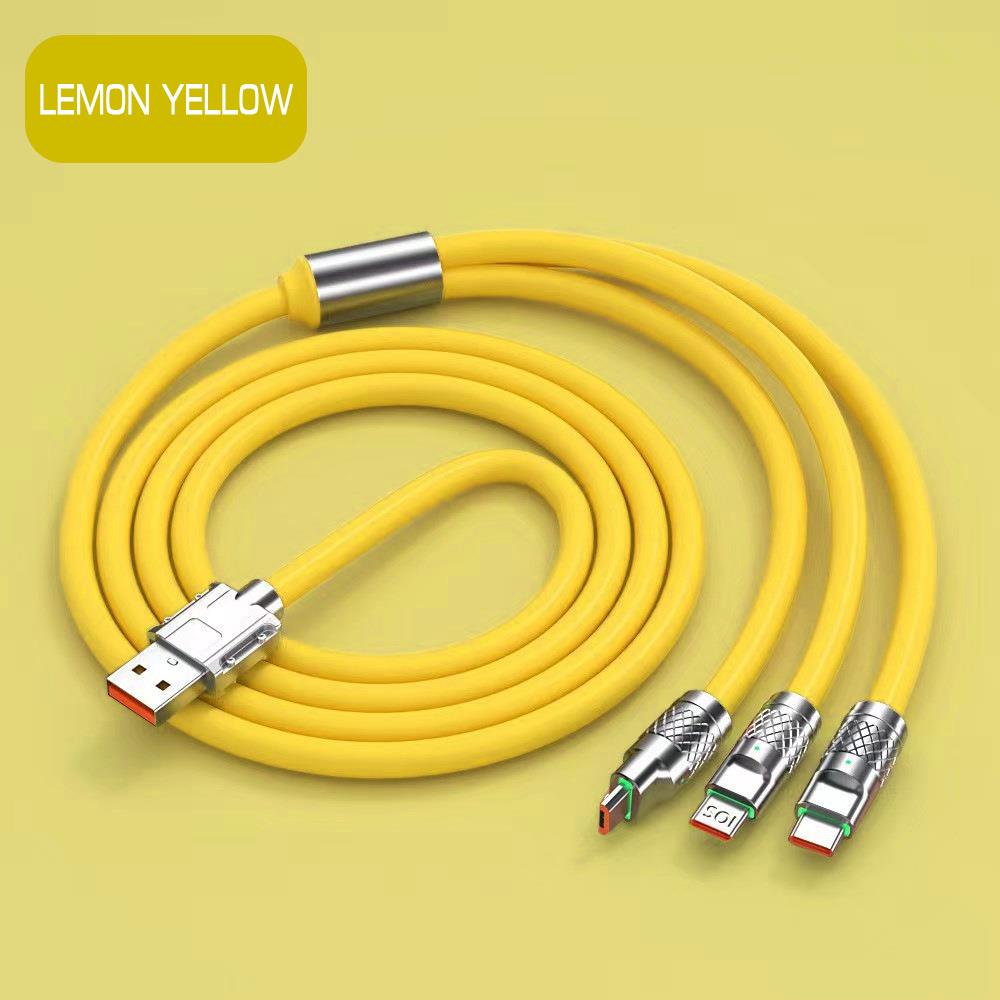 120W Zinc Alloy Super Fast Charging Cable For iPhone Lightning Samsung Type C Micro USB Cord 1.2m/47in, Picture 11