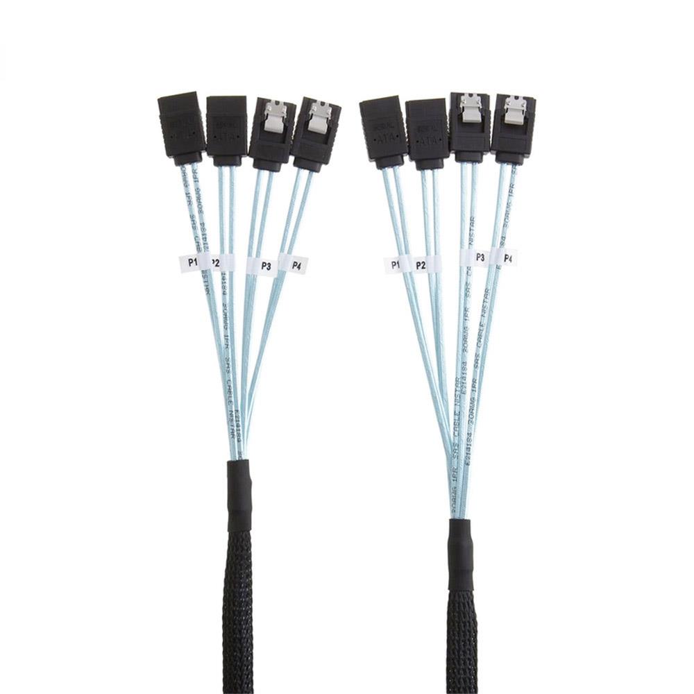 4 SATA To 4 SATA 3.0 7 pin Computer Case Host Data Cable 6Gbps 4 Ports Group Server 0.5 or 1.0m