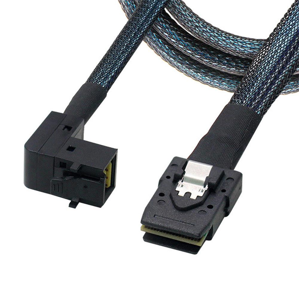 Mini SAS HD Adapter Cable 90 Degree SFF-8643 to SFF-8087 Server Motherboard Backplane 0.5 or 1M