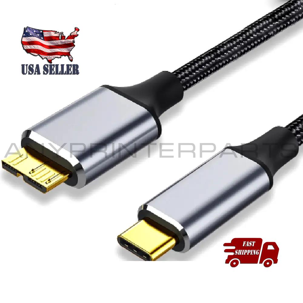Sonilco 5Gbps USB-C To Micro B 3.0 Cable 3A Quick Charging HDD Laptop Smartphone