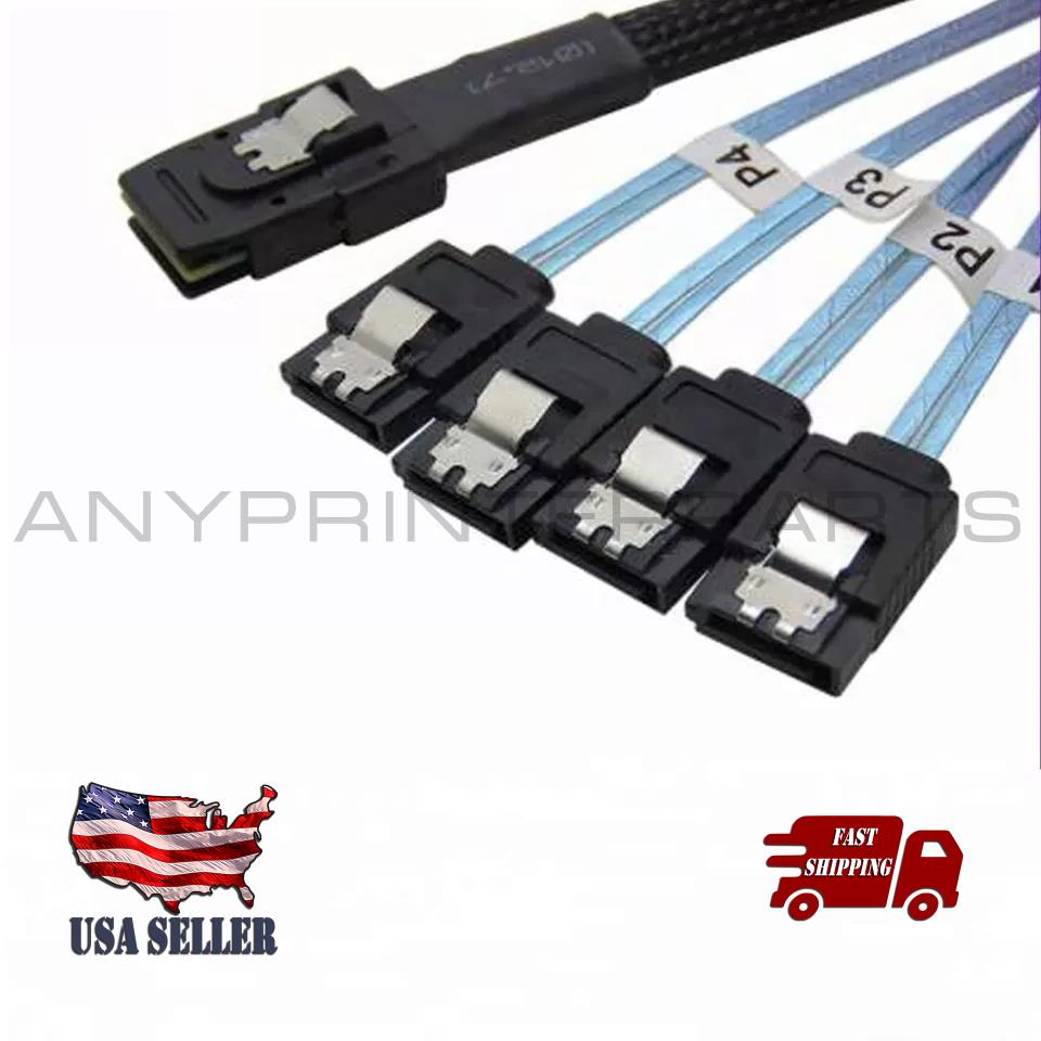 Mini SAS 36P SFF-8087 to 7Pin 4 SATA HD Disk Data Cable 0.5 or 1M