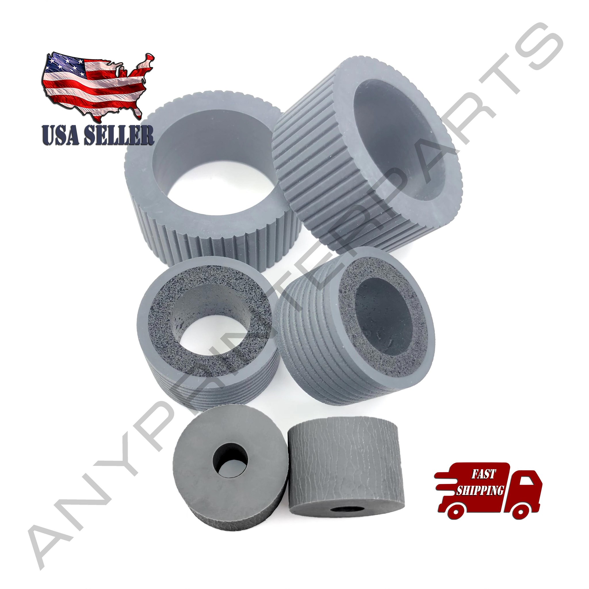 PA03740-K010 PA03740-K011 Pick & Brake Rollers Tire for Fujitsu FI-7600 FI-7700S